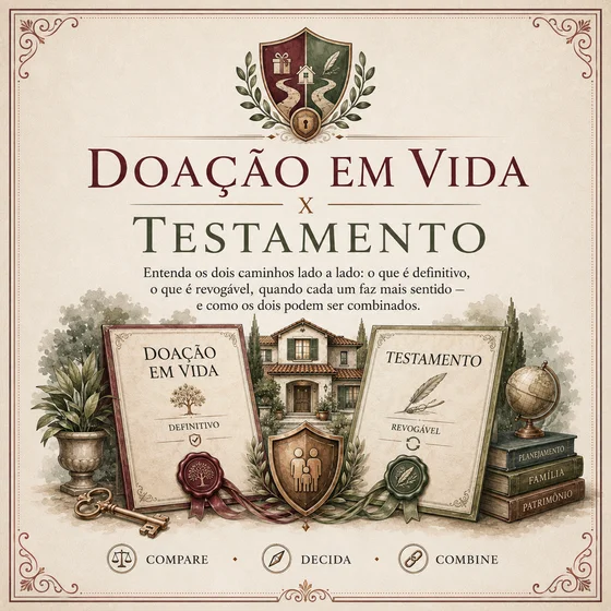 Bônus 1: Doação em Vida x Testamento